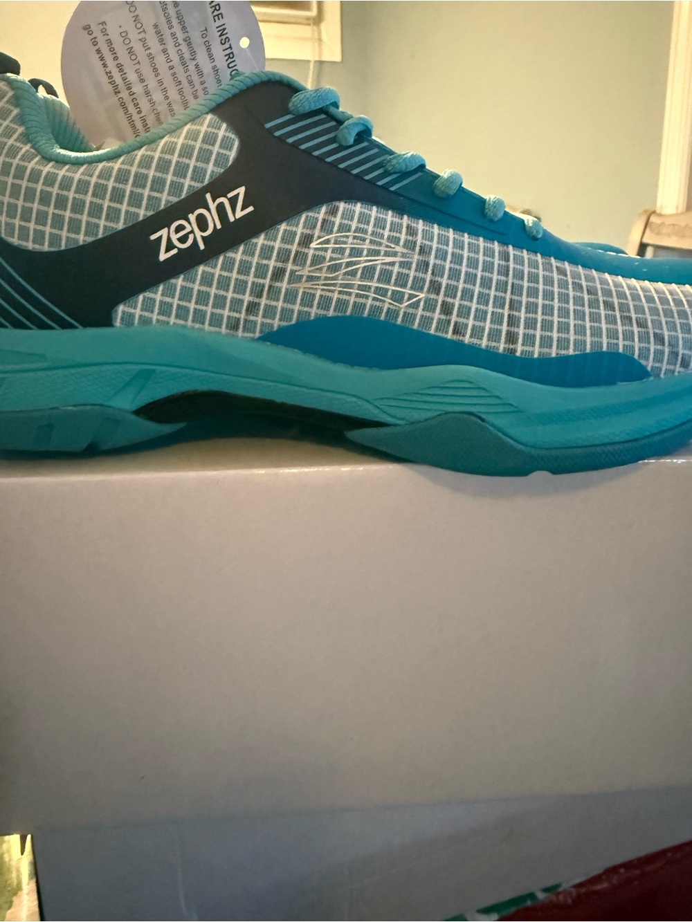 Women’s Teal zephz courtlazer Athletic Shoes — Lightweight Cushioning & Support